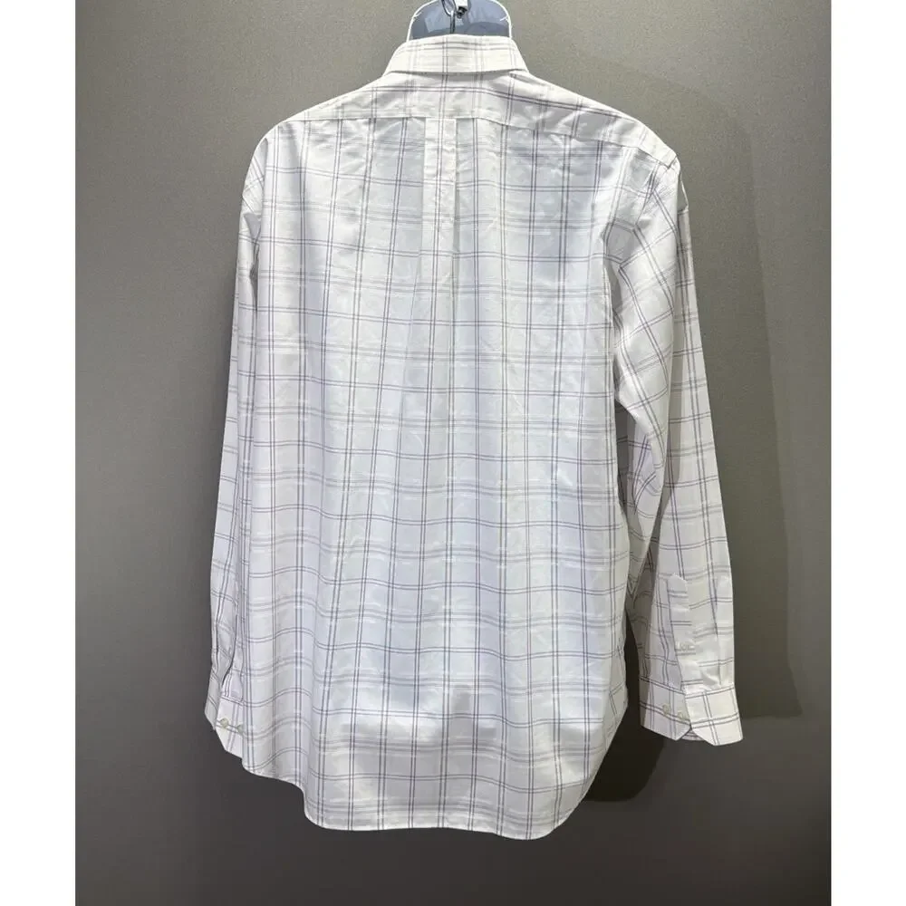 Banana Republic Non-iron Classic Fit Men’s Window Pane dress shirt size XL